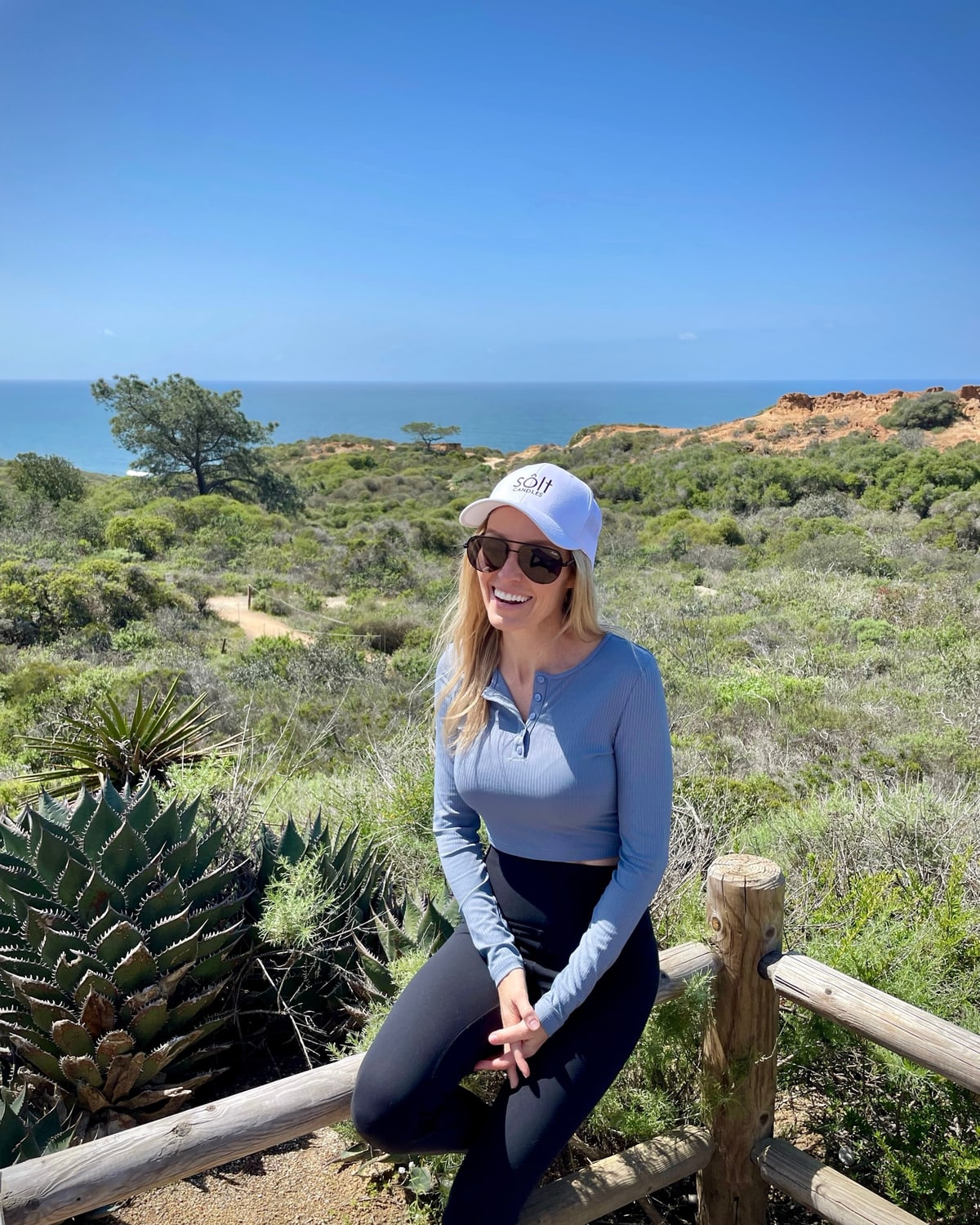 Sôlt's founder on the coastal bluffs at Torrey Pines